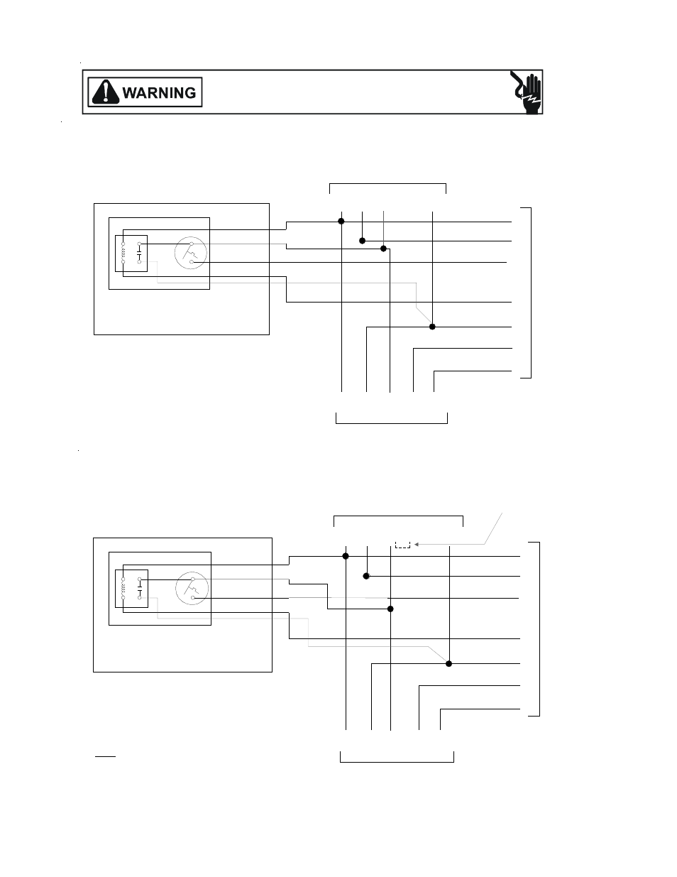 Accessories wiring diagrams, 15kw and above, two stage electric heat, Ot/ehr18-60 | 10kw and below, one stage electric heat, Indo or t herm o s tat, Indo or t her mostat | Goodman Mfg RT6100004R13 User Manual | Page 62 / 69
