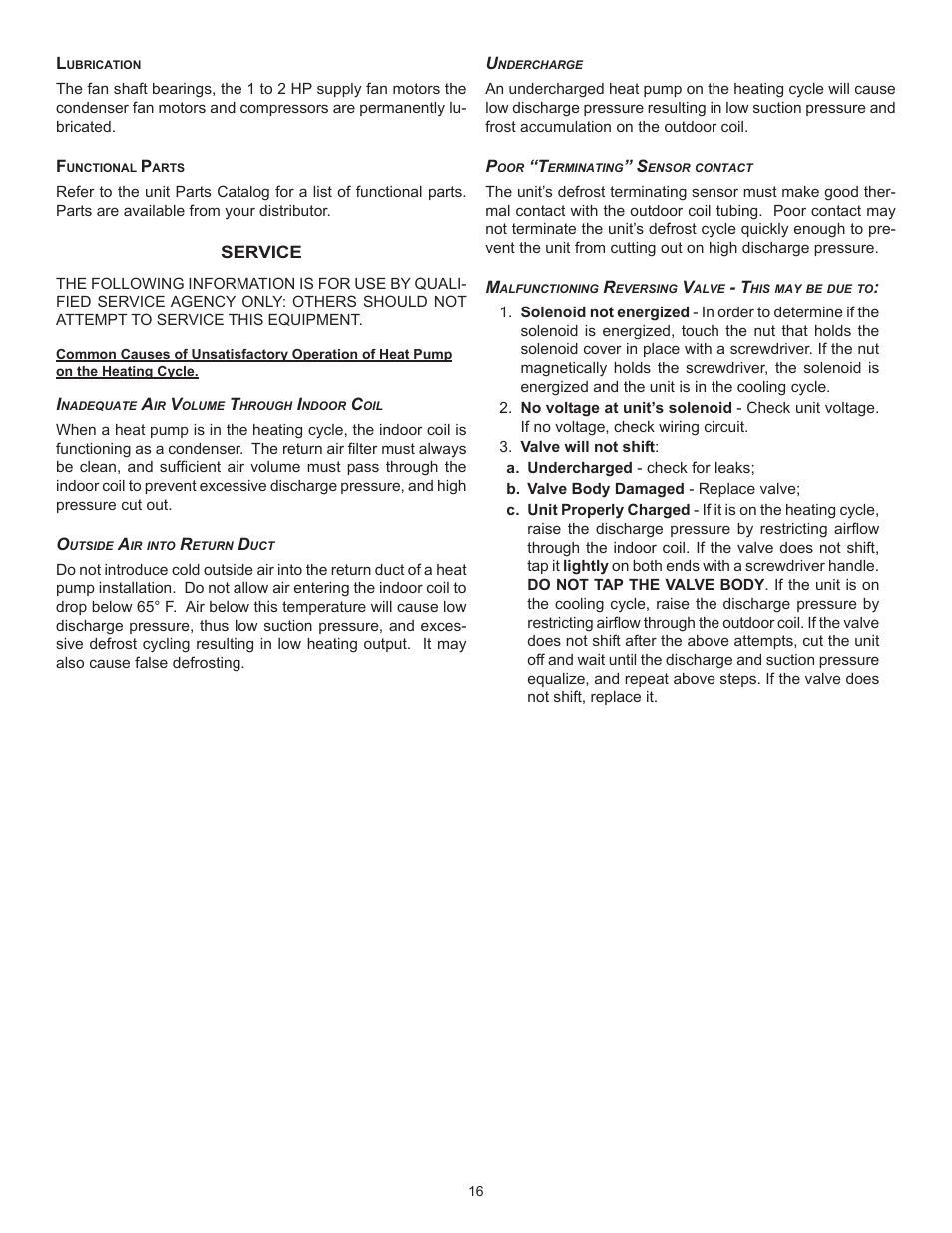 Goodman Mfg Light Commercial Self Contained Packaged Cooling and Heating Unit CPC/CPH User Manual | Page 16 / 28