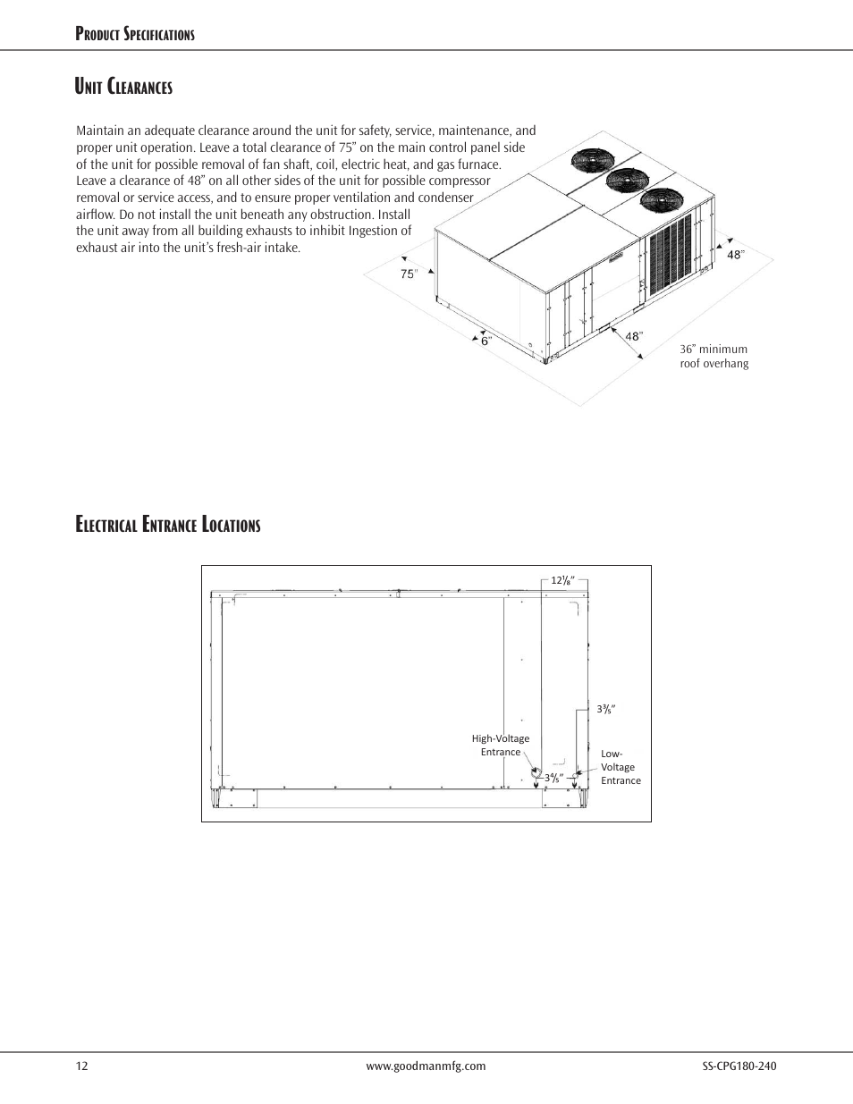 Goodman Mfg SS-CPG180-240 User Manual | Page 12 / 24
