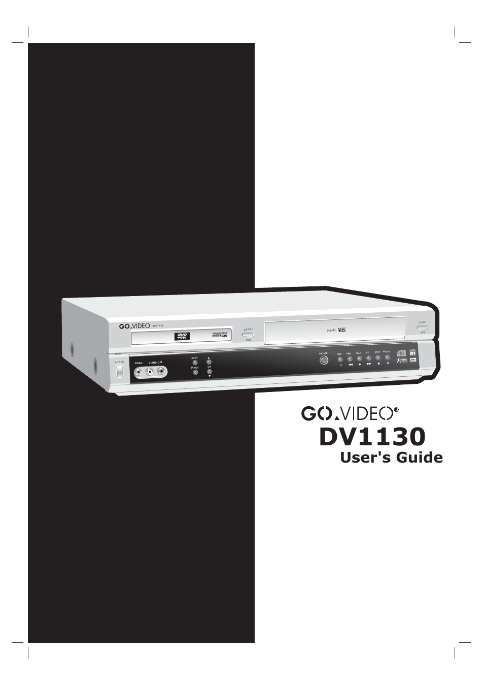 GoVideo DV1130 User Manual | 44 pages