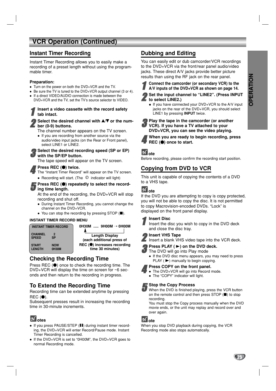 GoVideo DV1130 User Manual | Page 25 / 44