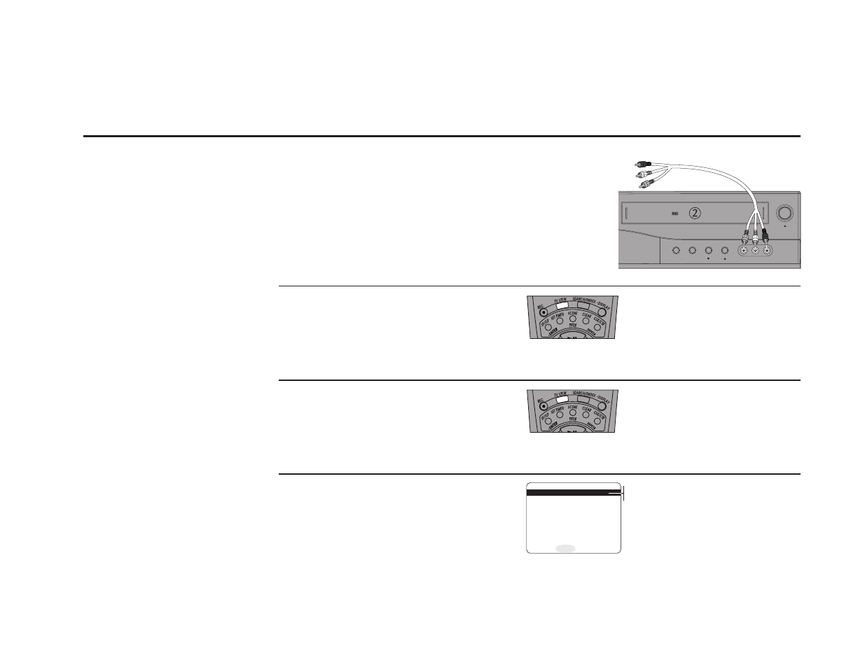 Connecting other video equipment, Connect device to vcr, Watch device | Record device, Timer record from device | GoVideo DDV9475 User Manual | Page 91 / 106