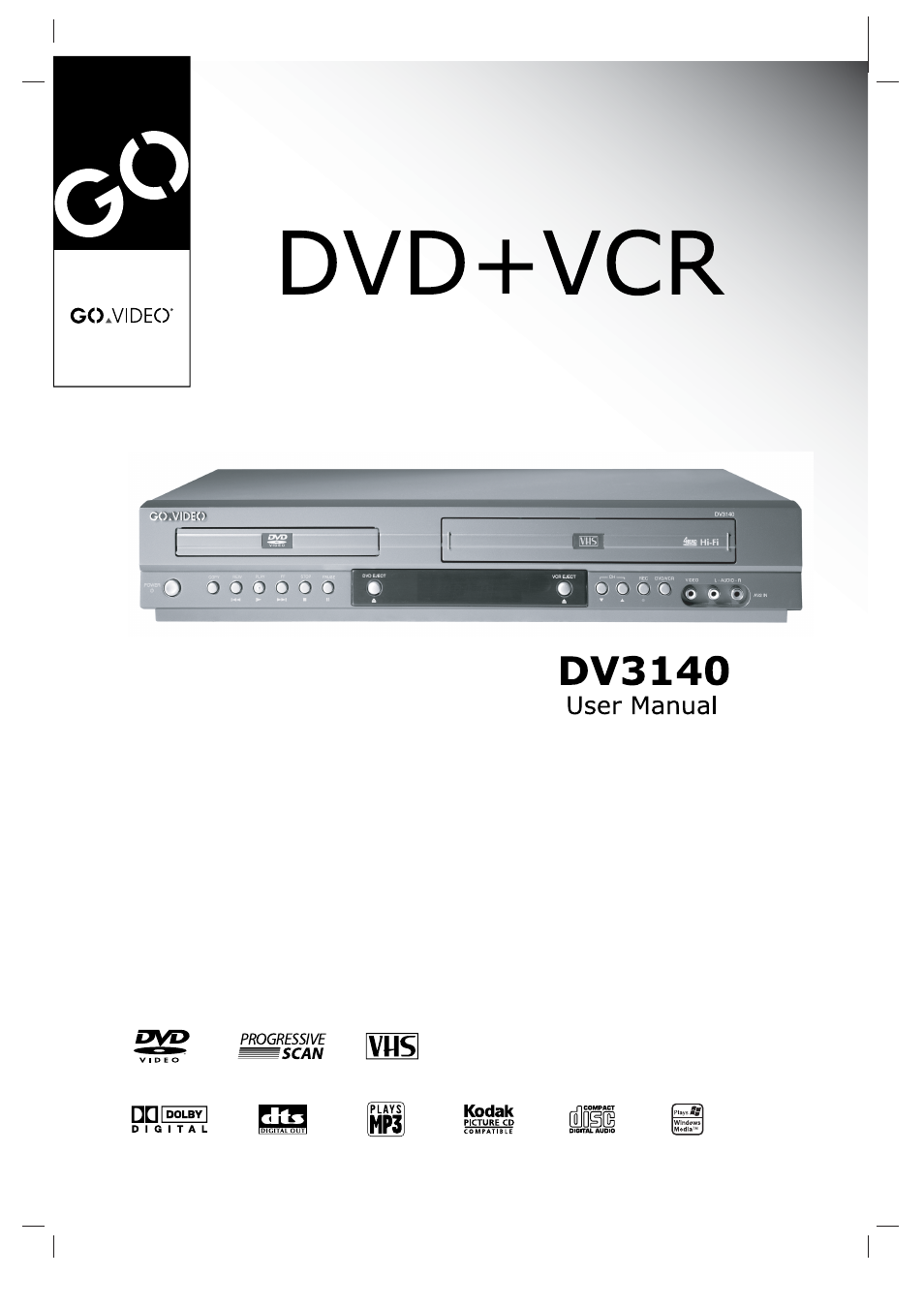 GoVideo DV3140 User Manual | 40 pages