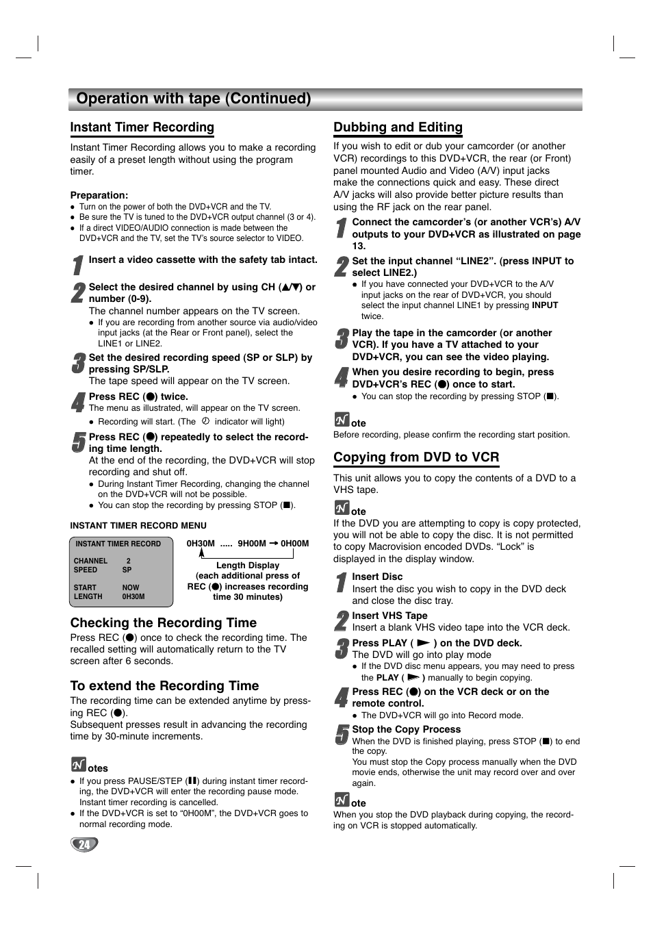 GoVideo DV3140 User Manual | Page 24 / 40