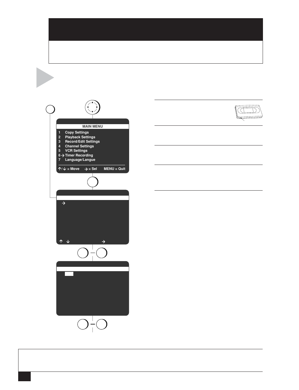 Timer recording | GoVideo DDV3110 User Manual | Page 22 / 56