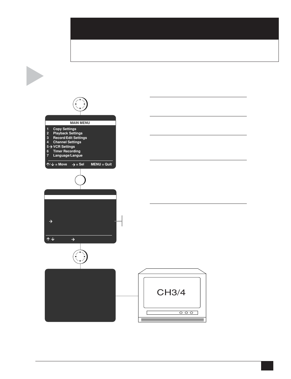 Rf output channel, Ch3/4 | GoVideo DDV3110 User Manual | Page 37 / 56