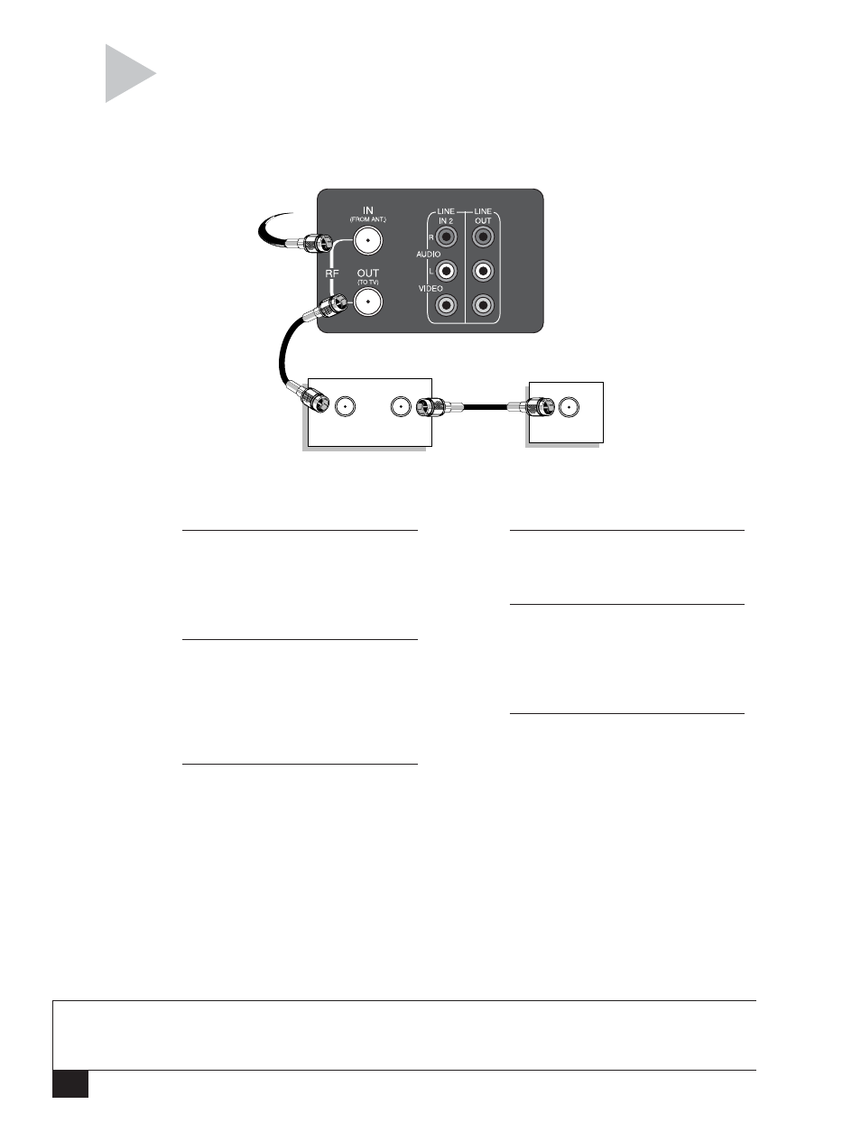 Al terna tive cable box hookup | GoVideo DDV3110 User Manual | Page 40 / 56