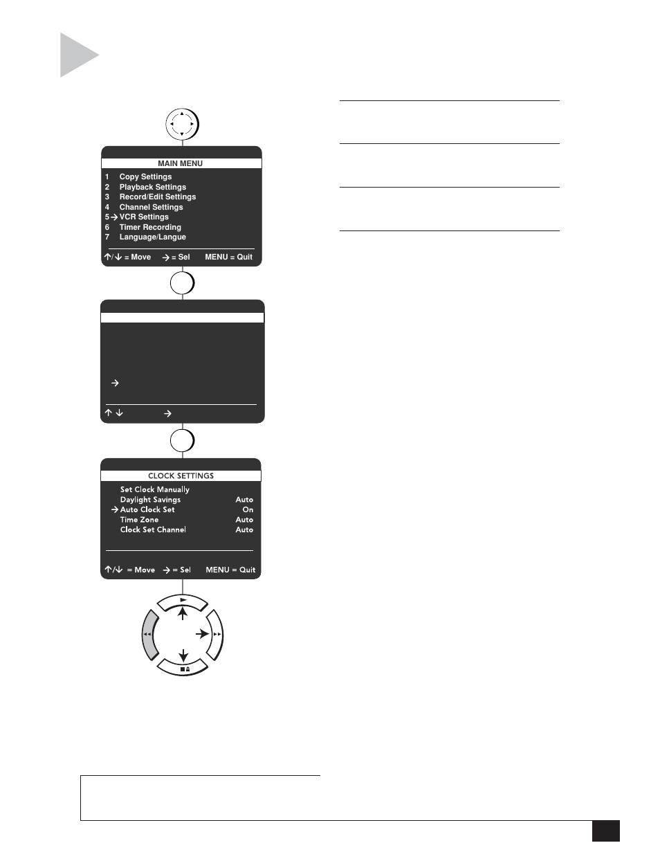 Auto clock settings | GoVideo DDV3110 User Manual | Page 43 / 56