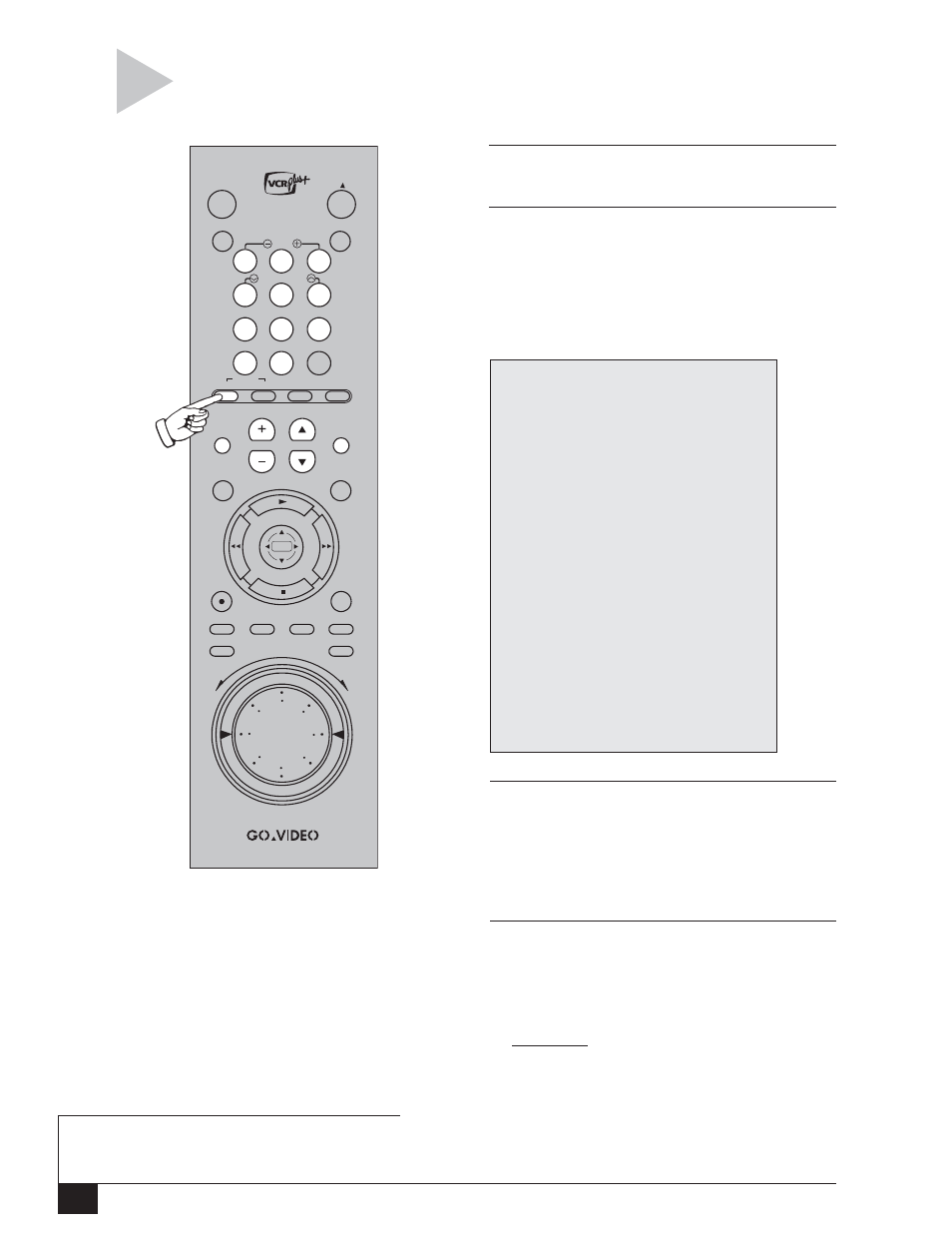 Remote control setup, Dual-deck vcr user’s guide, Press power on your television | GoVideo DDV3120 User Manual | Page 10 / 64