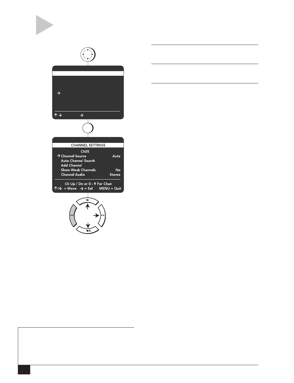 Channel settings | GoVideo DDV3120 User Manual | Page 54 / 64