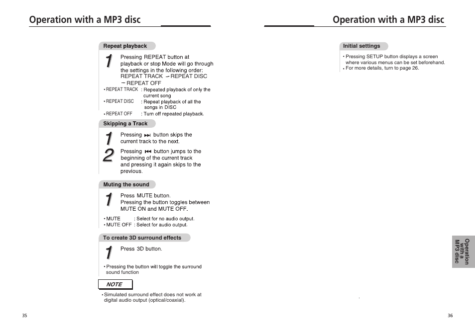 Operation with a mp3 disc | GoVideo DVP855 User Manual | Page 18 / 20