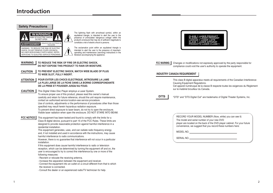 Introduction | GoVideo DVP855 User Manual | Page 2 / 20