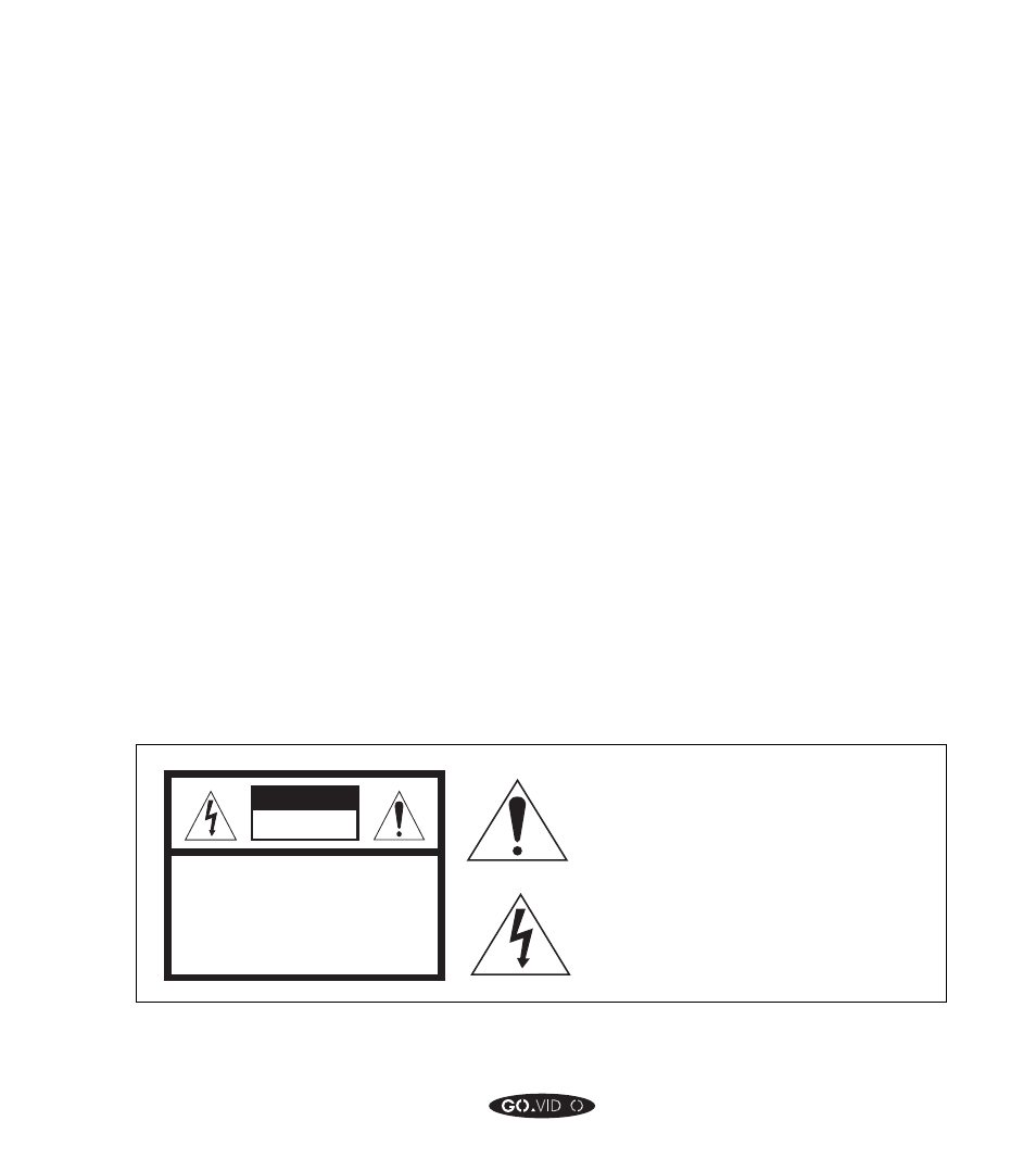 Attention, Warning | GoVideo GV8050 User Manual | Page 31 / 110