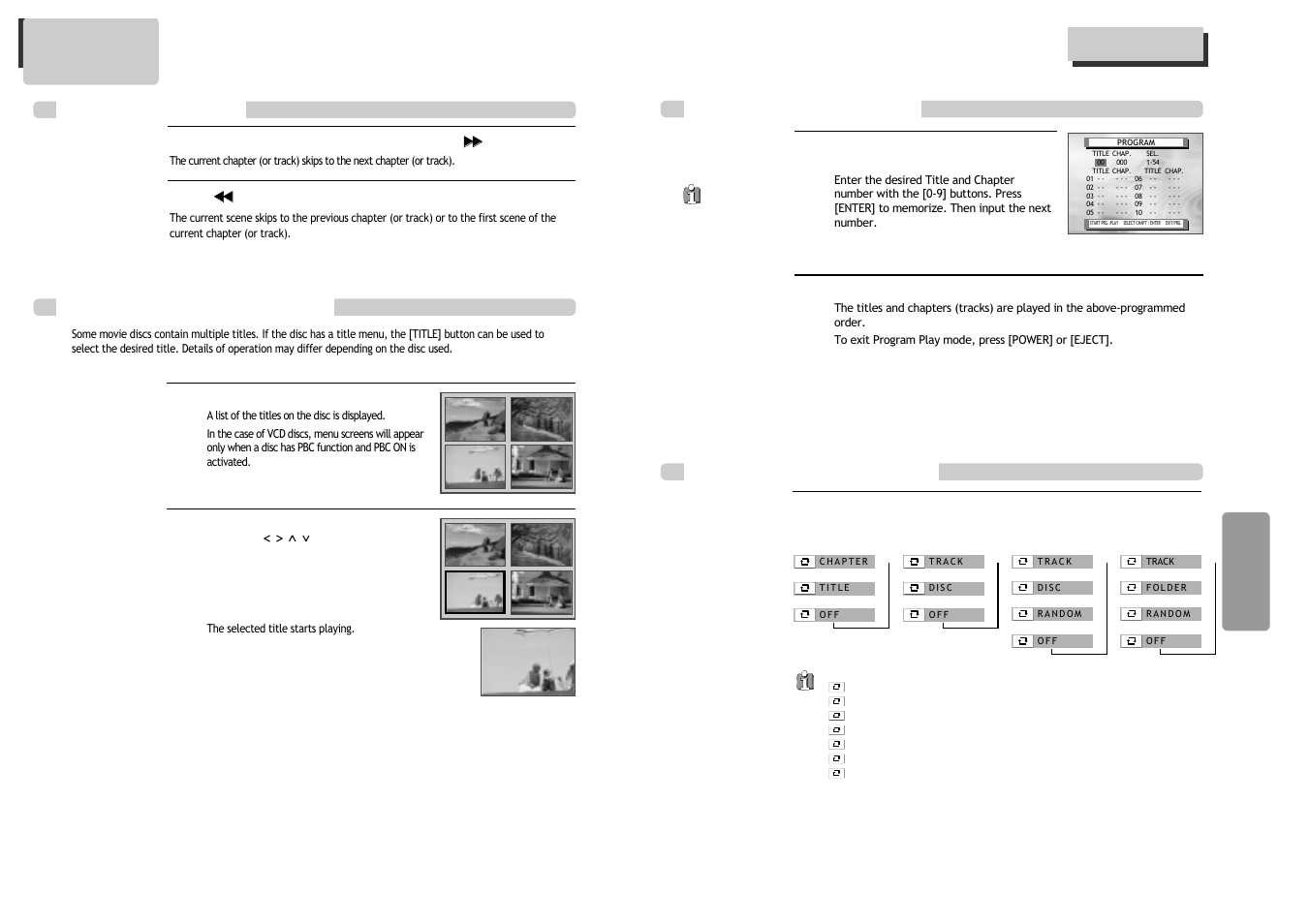 Playing a desired scene, Repeating a defined period | GoVideo DV1030 User Manual | Page 18 / 29