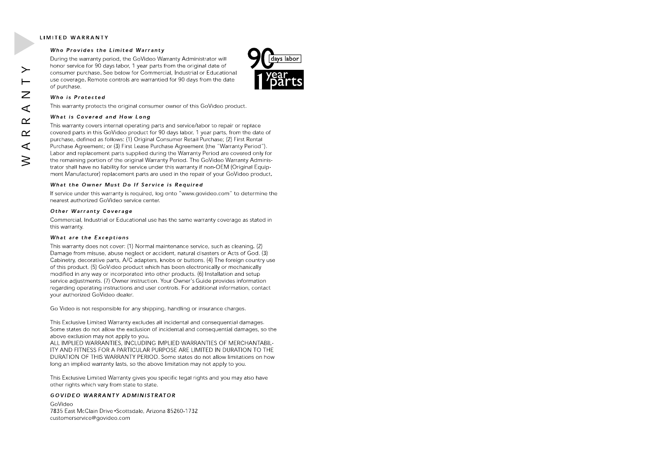 GoVideo DV1030 User Manual | Page 29 / 29