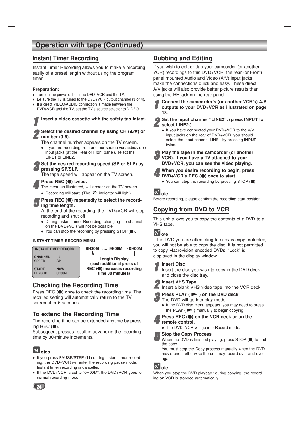 GoVideo DV2140 User Manual | Page 24 / 40