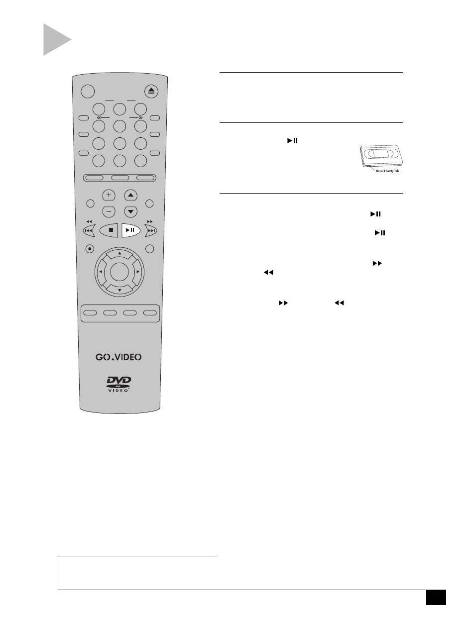 Basic vcr pla yback, 3 - basic operations | GoVideo DVR4000 User Manual | Page 19 / 64