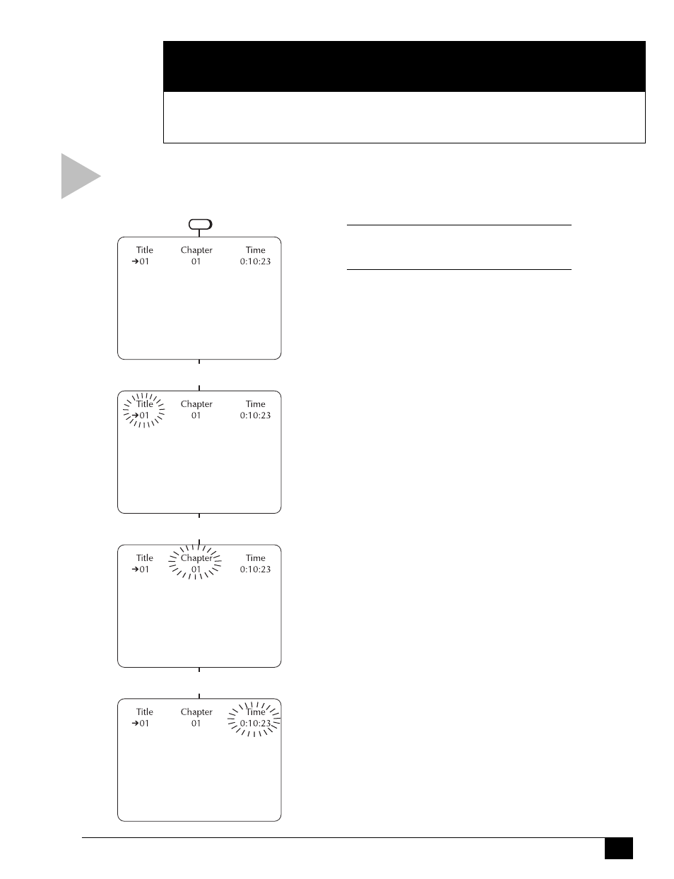 Title/chapter/time selection | GoVideo DVR4000 User Manual | Page 21 / 64