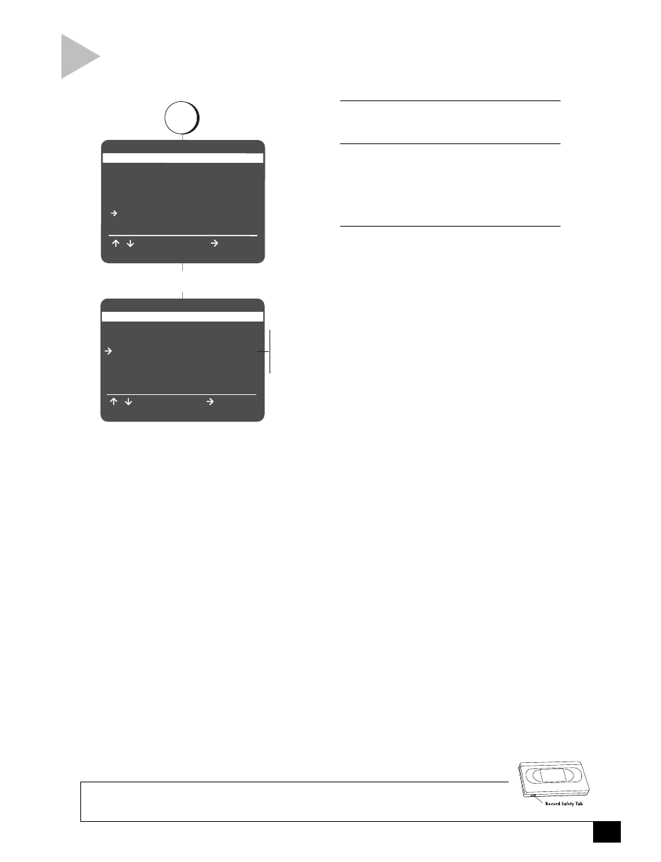 Auto pla y/rewind, Select vcr & channel setup | GoVideo DVR4000 User Manual | Page 49 / 64