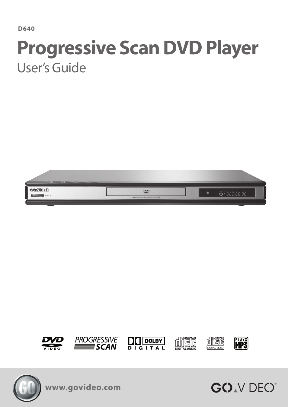 GoVideo D640 User Manual | 26 pages