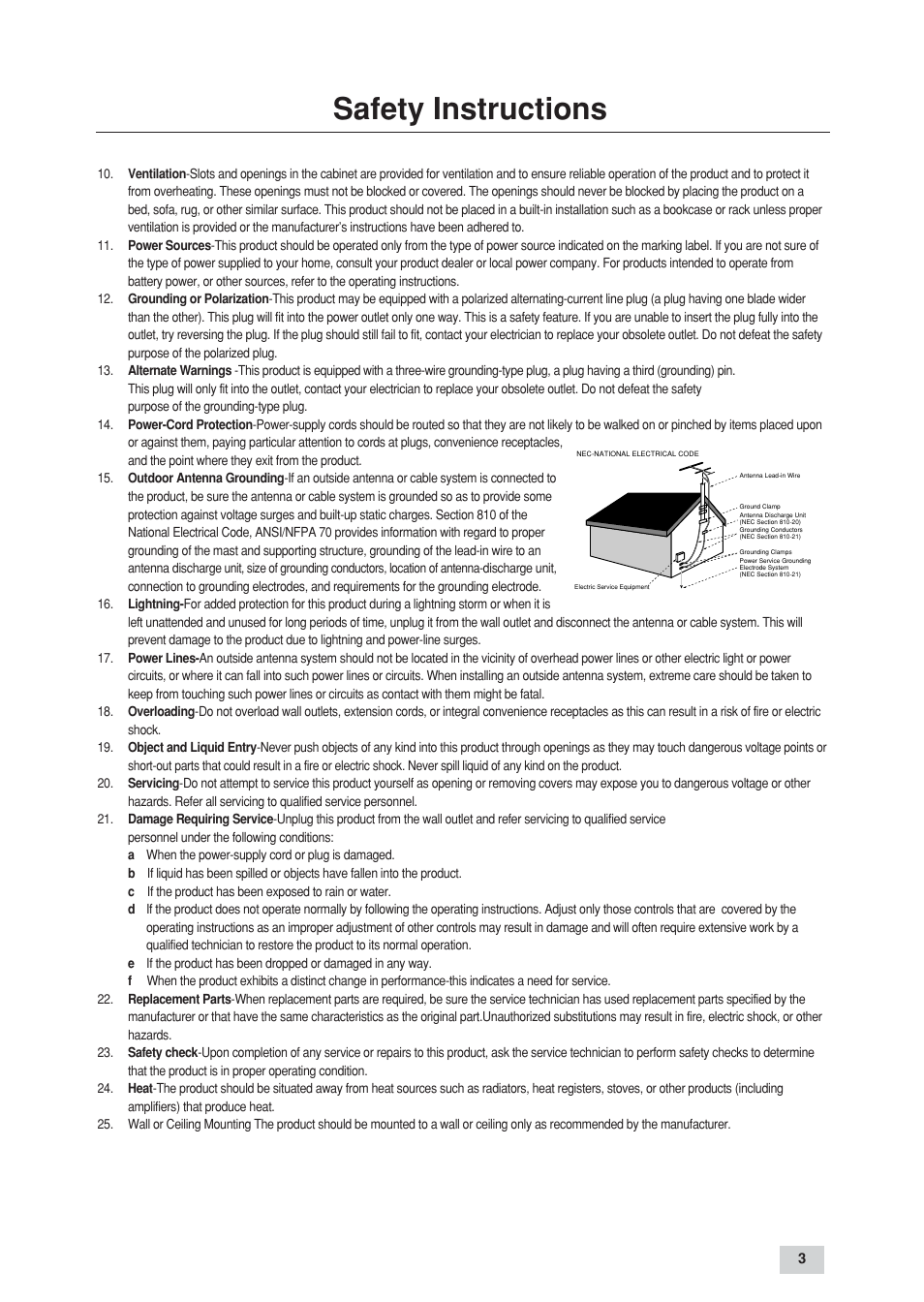 Safety instructions | GoVideo DV3130 User Manual | Page 3 / 70