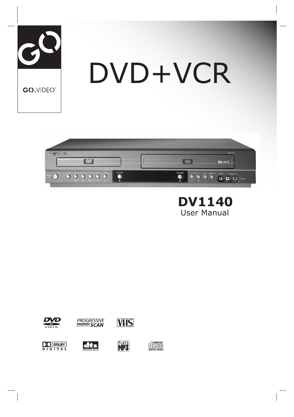 GoVideo DV1140 User Manual | 40 pages