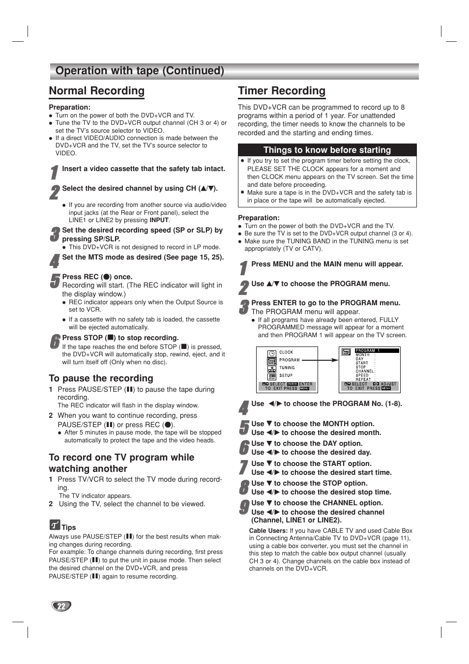 GoVideo DV1140 User Manual | Page 22 / 40