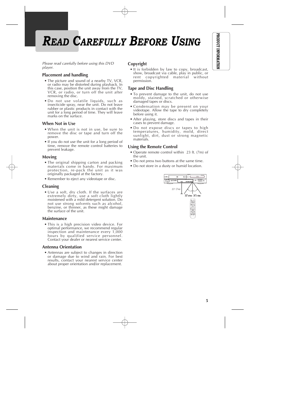 Arefully, Efore, Sing | GoVideo DV1040 User Manual | Page 6 / 59