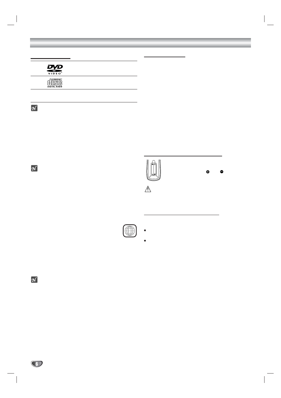 Before use, Playable discs | GoVideo sonic/blue DVR 4250 User Manual | Page 6 / 40