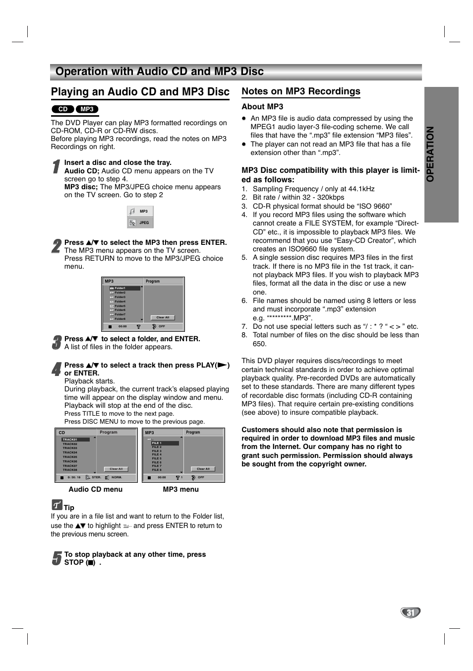 Opera tion | GoVideo DV1130Q User Manual | Page 31 / 41