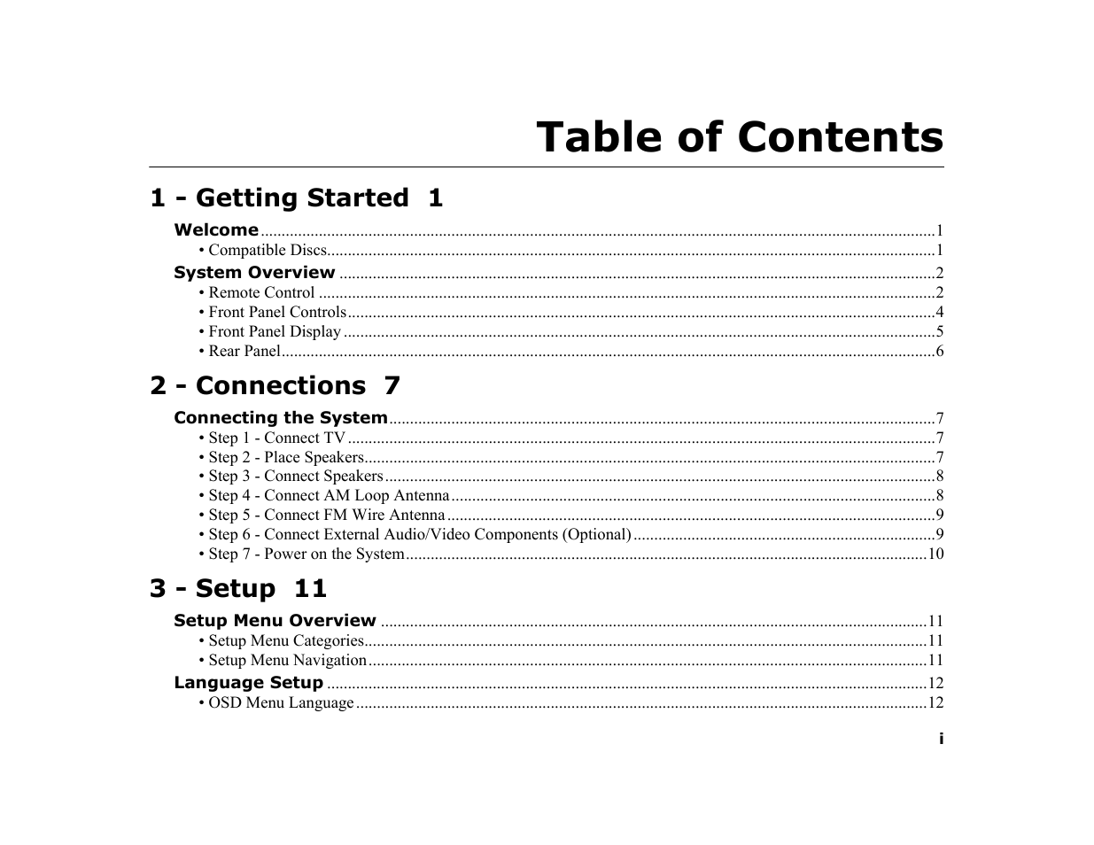 GoVideo DHT7000 User Manual | Page 3 / 52