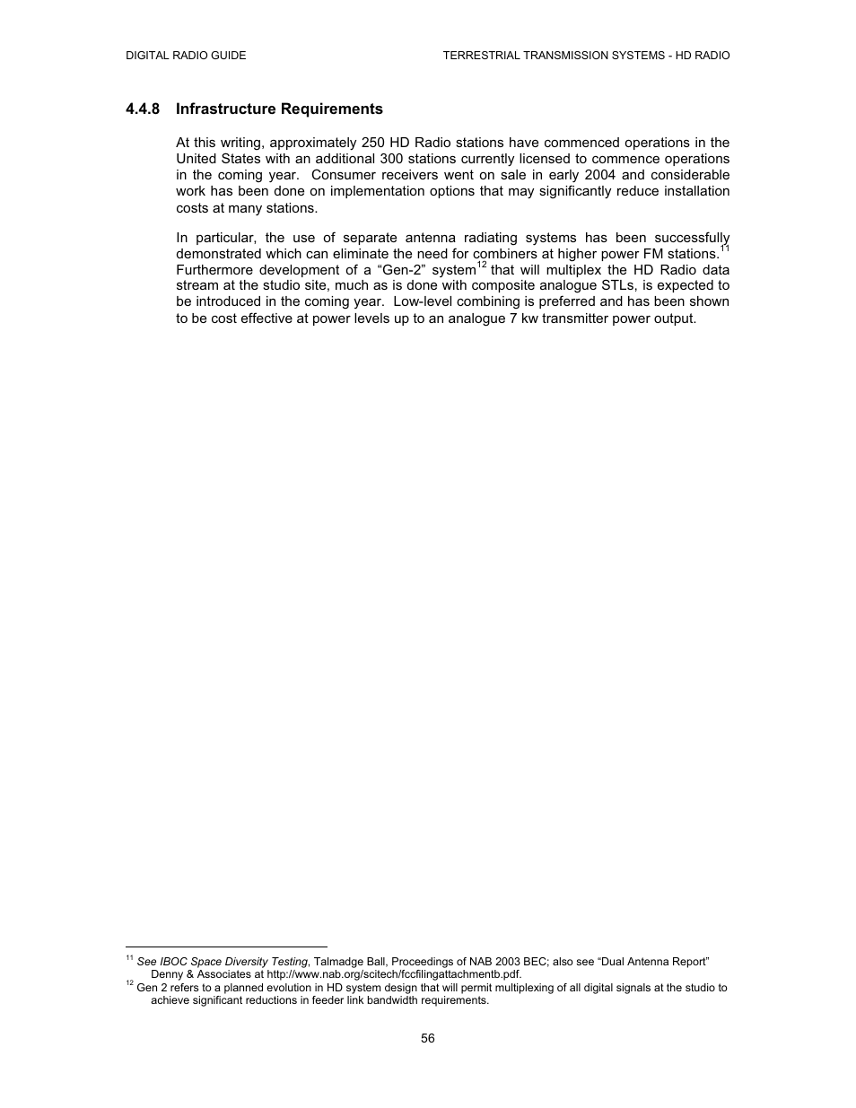 8 infrastructure requirements | Grundig Digital Radio User Manual | Page 56 / 118