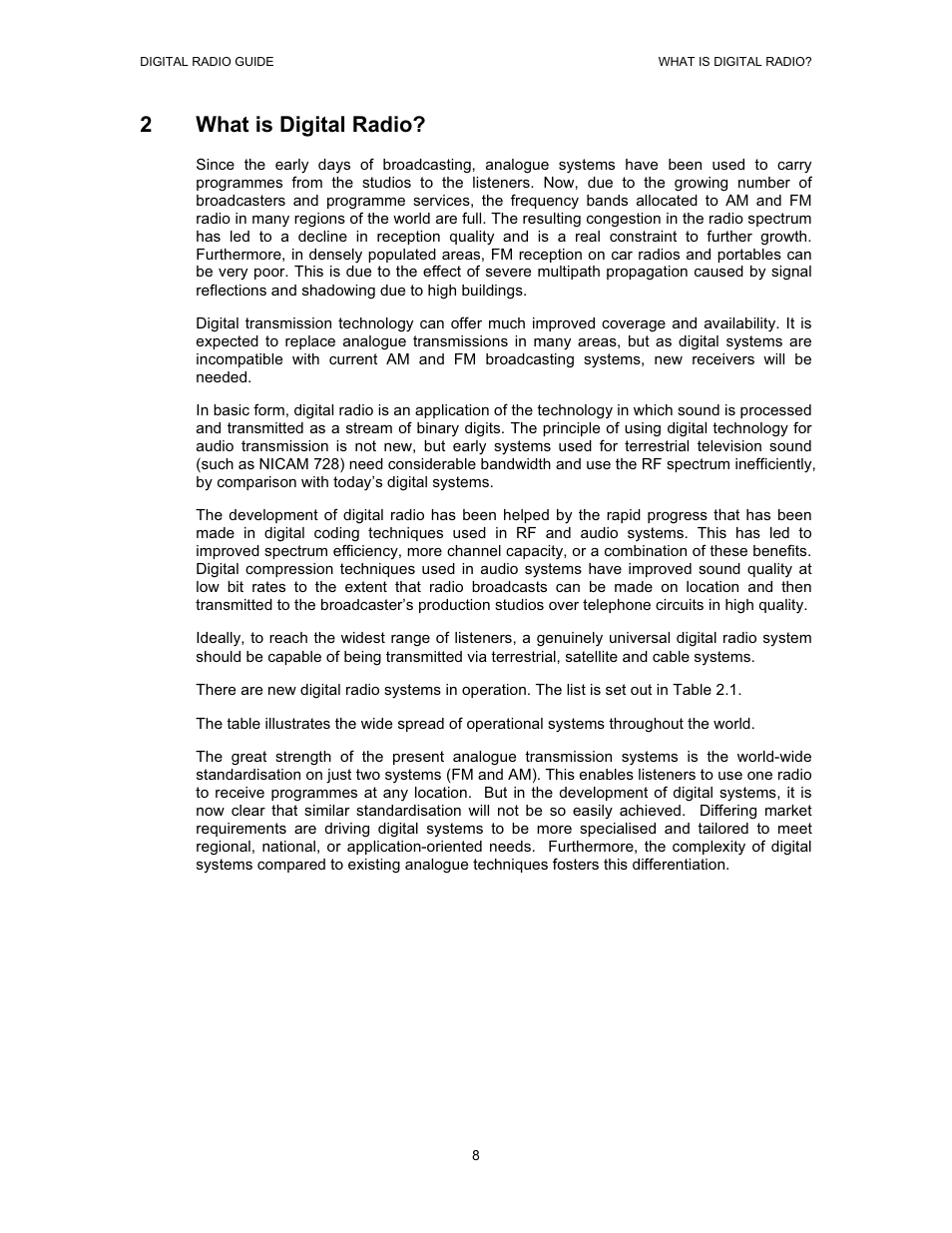 2what is digital radio | Grundig Digital Radio User Manual | Page 8 / 118