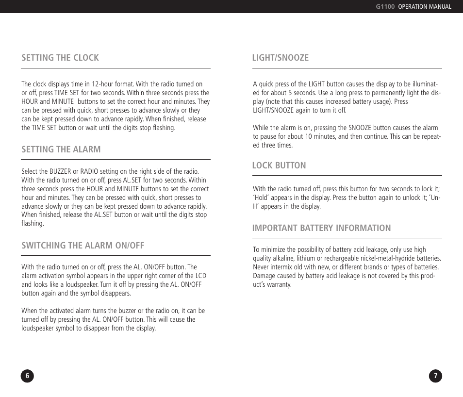Grundig G1100 User Manual | Page 5 / 7