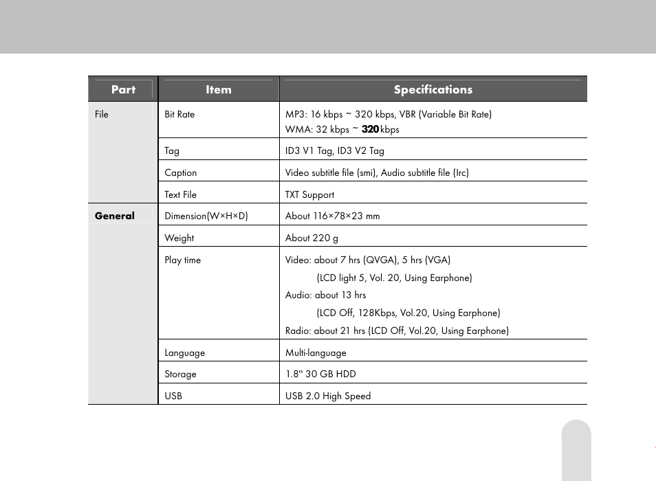 Grundig 30GB User Manual | Page 117 / 119