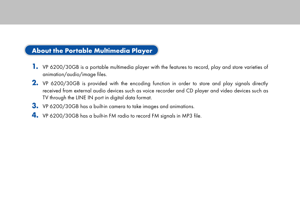 Grundig 30GB User Manual | Page 2 / 119