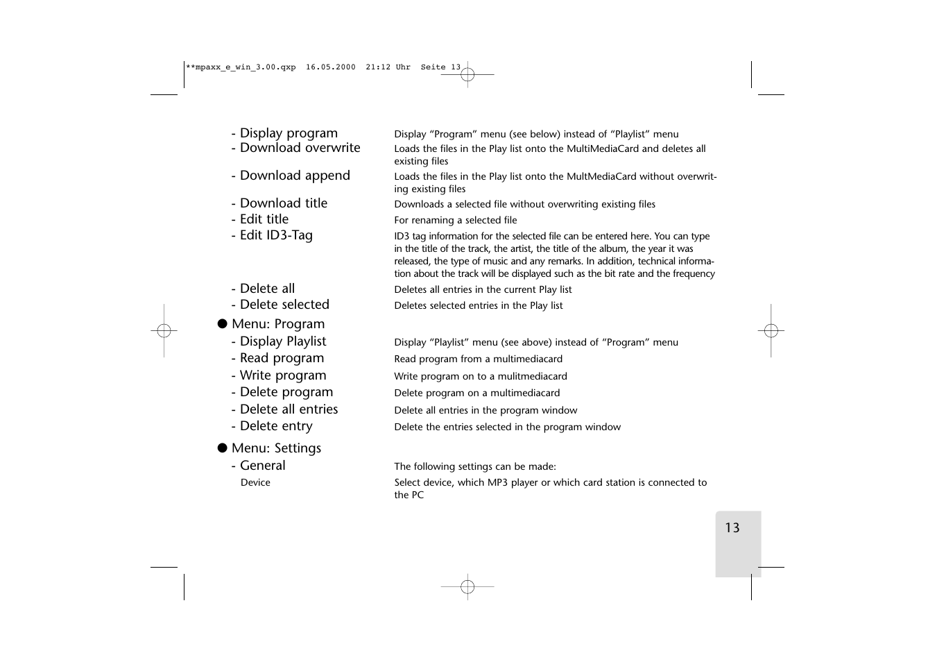 Grundig LED User Manual | Page 13 / 25