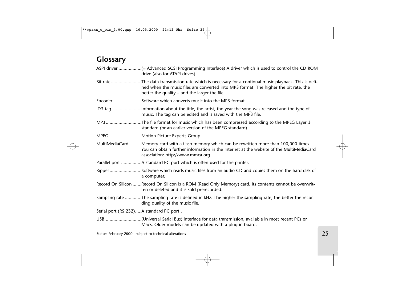 Glossary | Grundig LED User Manual | Page 25 / 25