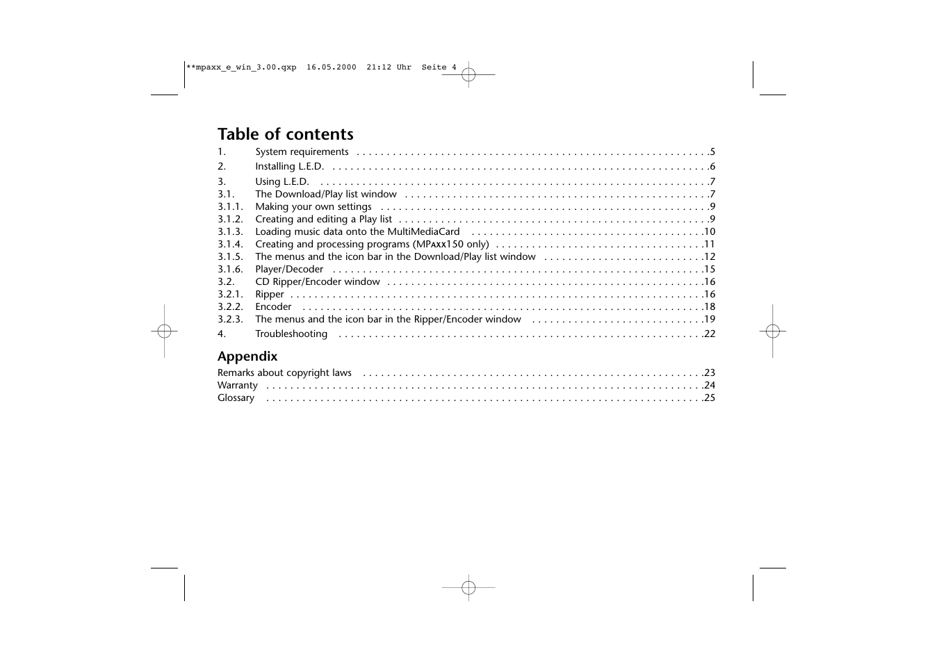 Grundig LED User Manual | Page 4 / 25