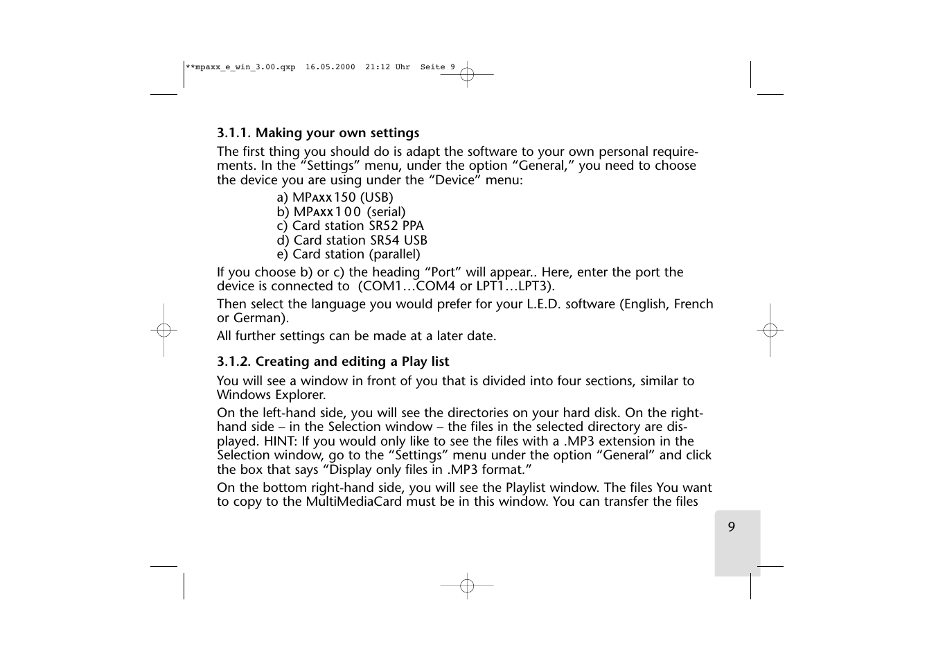 Grundig LED User Manual | Page 9 / 25