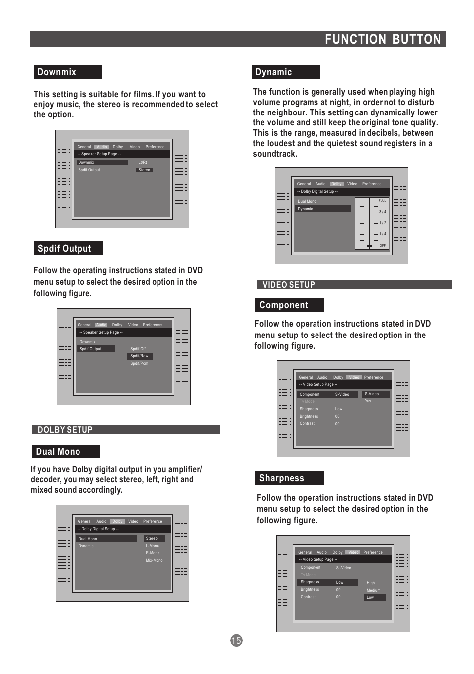 Т³гж 16, Function button | Grundig GDP 1600P User Manual | Page 16 / 21