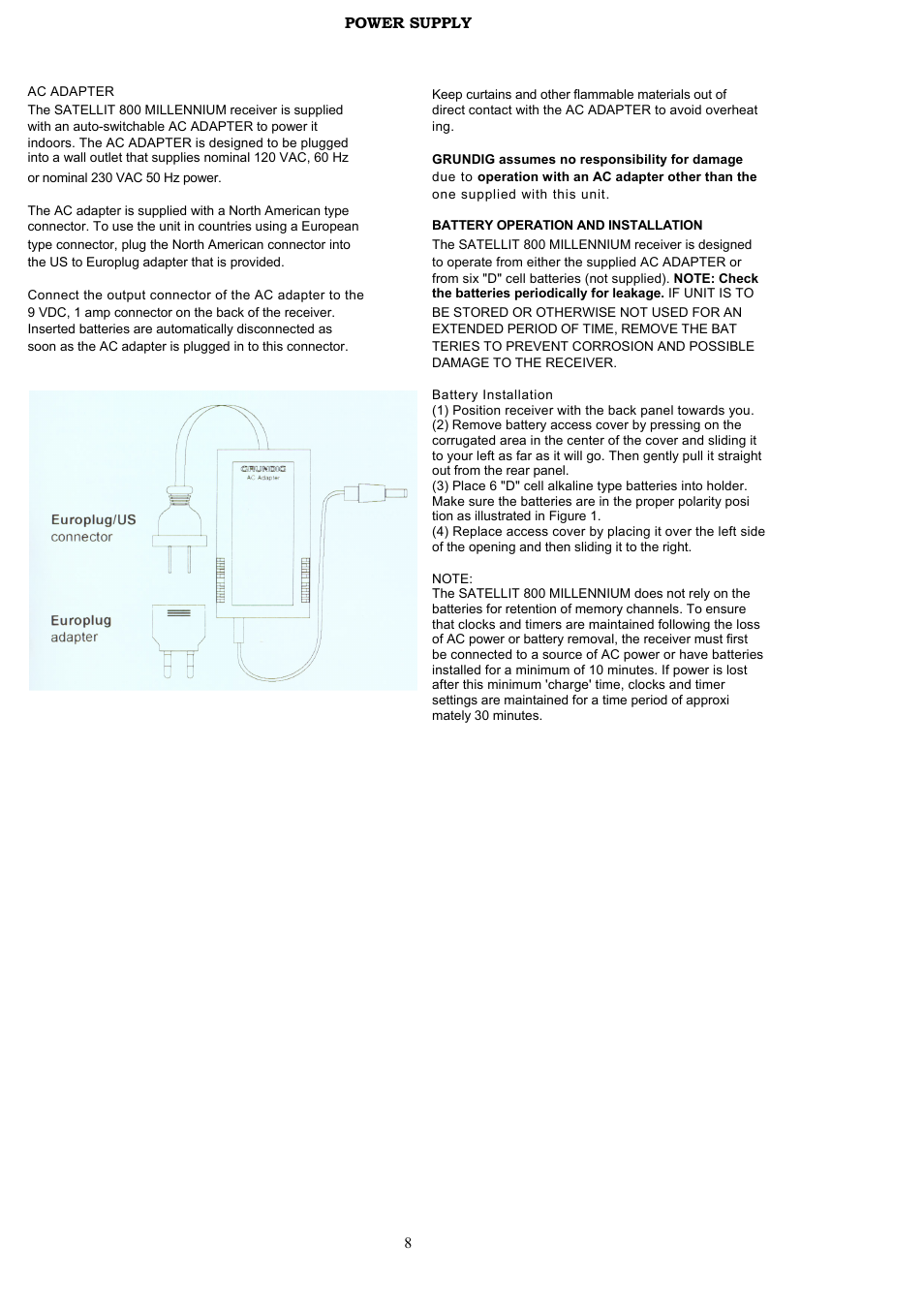 Grundig 800 MILLENNIUM User Manual | Page 7 / 30