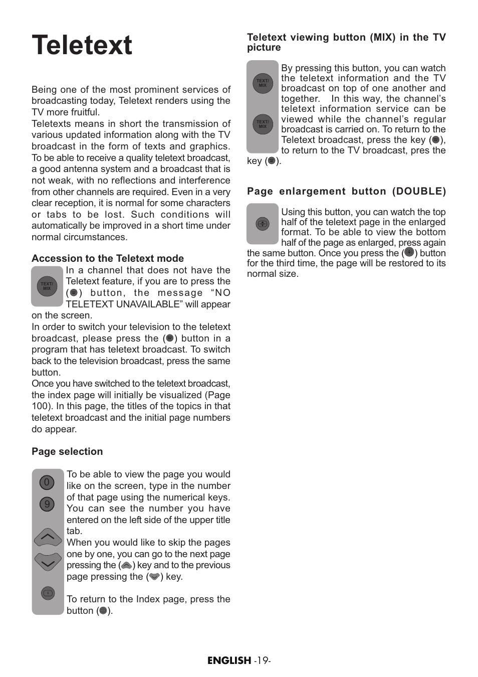 Teletext | Grundig AMIRA26HDBLK User Manual | Page 18 / 28