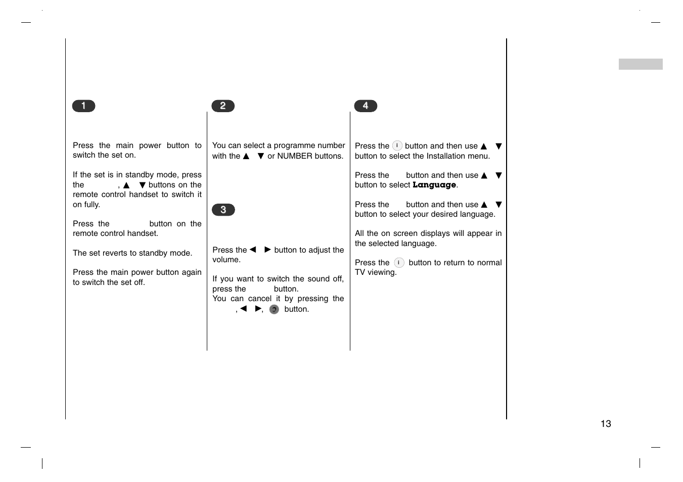 Basic operation | Grundig XENTIA LXW 94-8625 User Manual | Page 13 / 44