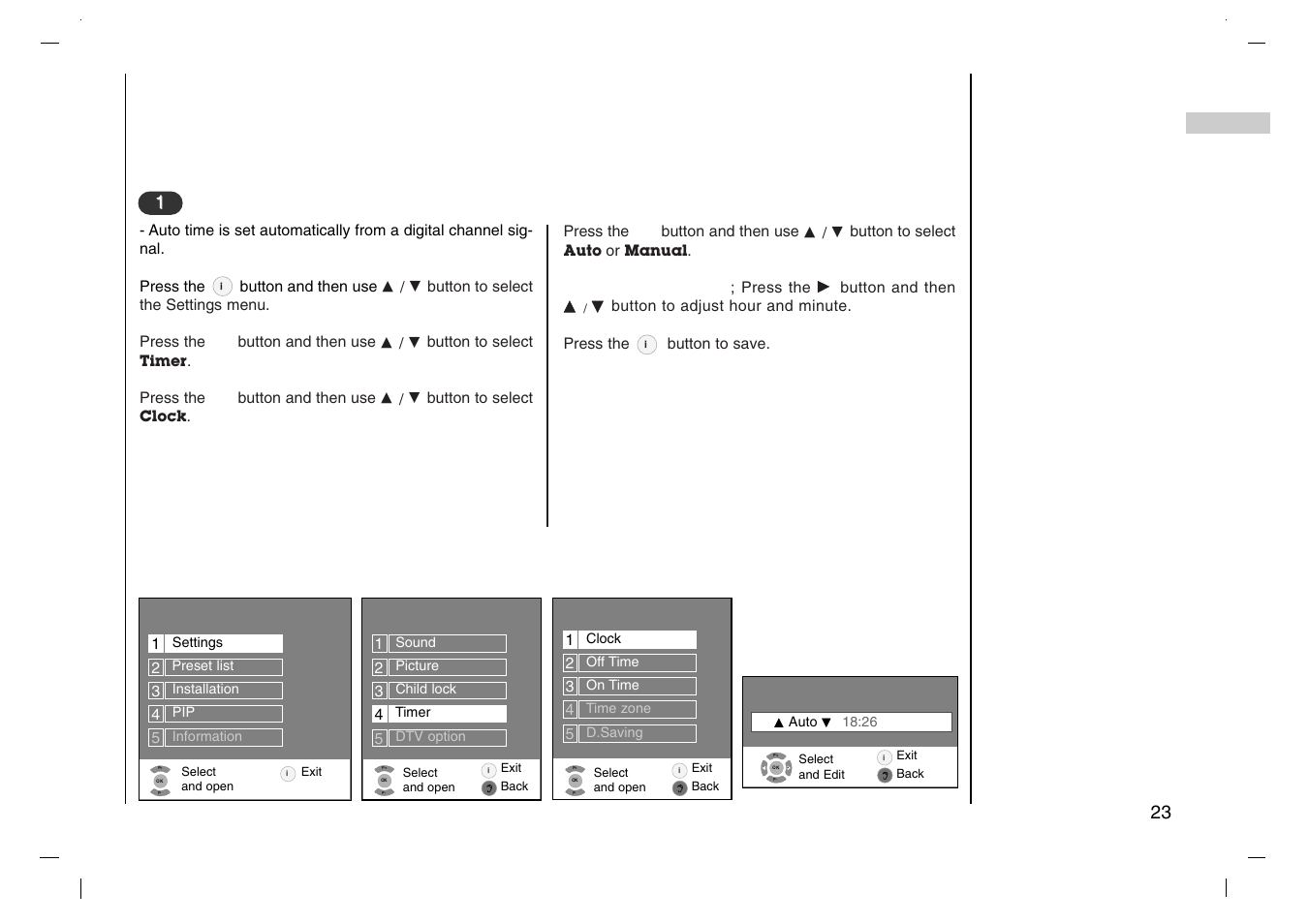 Setting up tv stations, Timer, Grundig | Grundig XENTIA LXW 94-8625 User Manual | Page 23 / 44