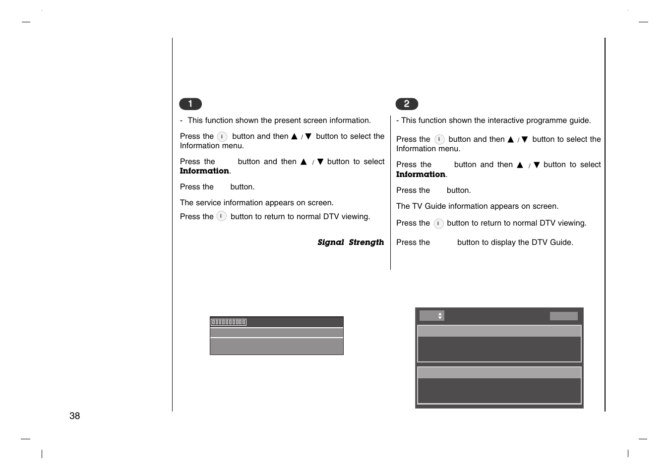 Information menu | Grundig XENTIA LXW 94-8625 User Manual | Page 38 / 44