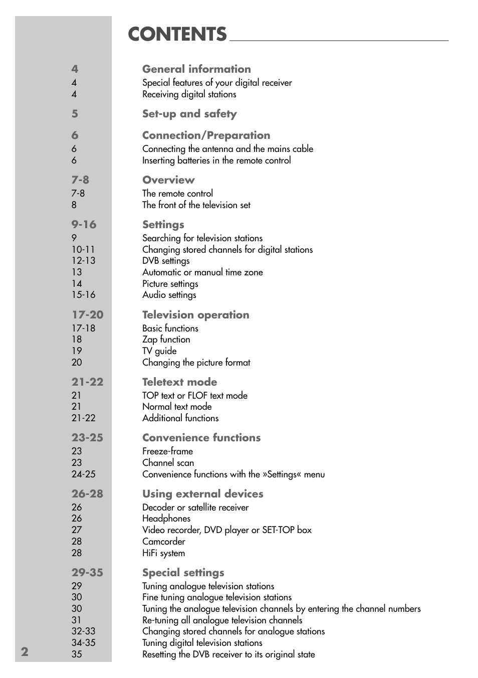 Grundig MF 72-6510/8 User Manual | Page 2 / 40