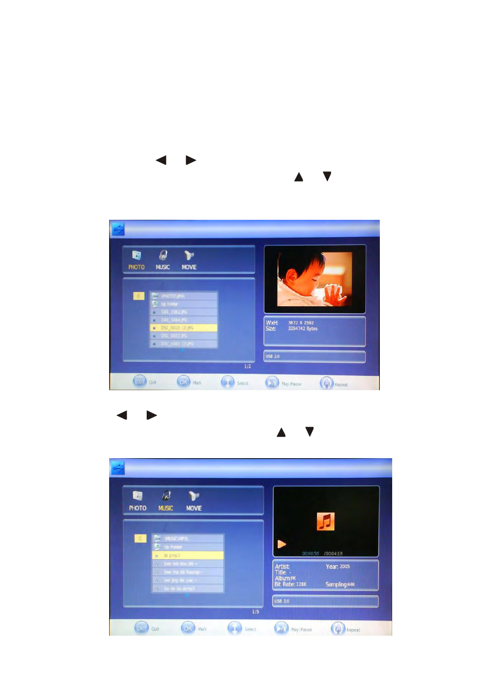 Multimedia operation | Grundig GLCD2208HDV User Manual | Page 39 / 47