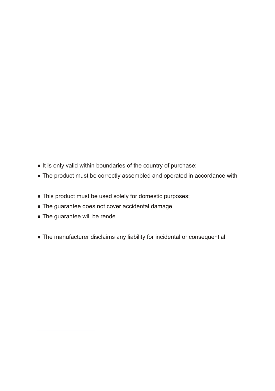 Warranty | Grundig GLCD2208HDV User Manual | Page 46 / 47