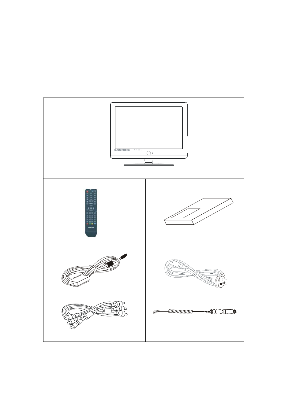 Unpacking | Grundig GLCD2208HDV User Manual | Page 6 / 47